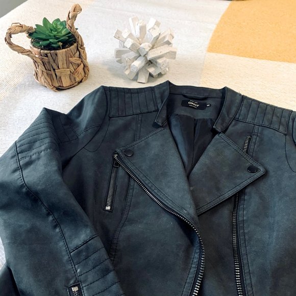 Only Jackets & Blazers - Only Black Leather Jacket